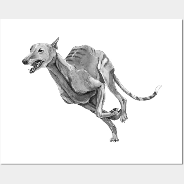 Greyhound Wall Art by doggyshop